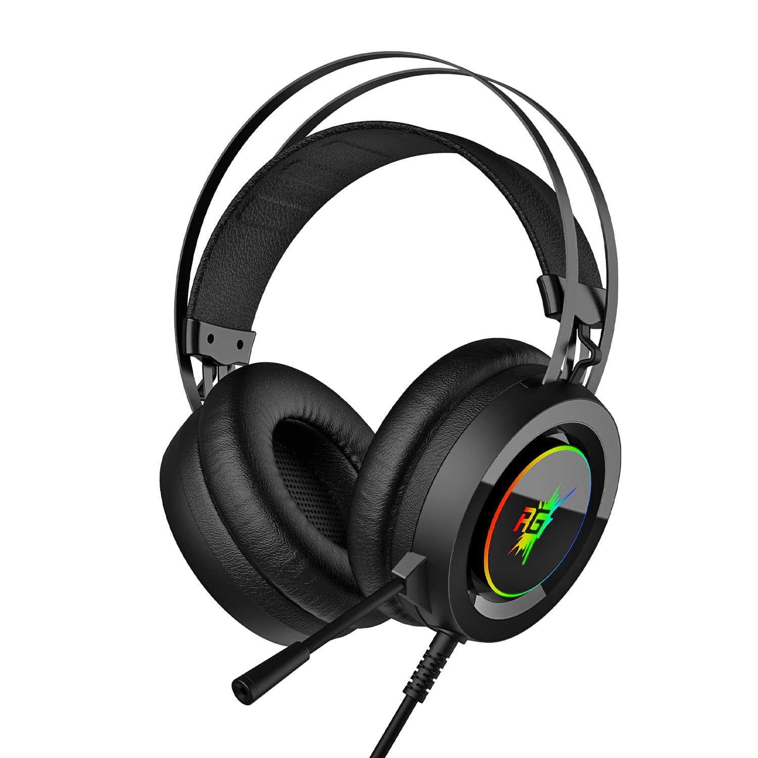 Redgear Cloak Wired RGB Wired Over Ear Gaming Headphones with Mic for PC Redgear Cloak Wired RGB Wired Over Ear Gaming Headphones with Mic for PC